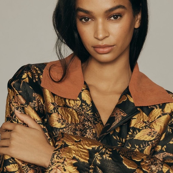 Anthropologie Brocade Trucker Jacket- OS- NWT - Picture 4 of 12